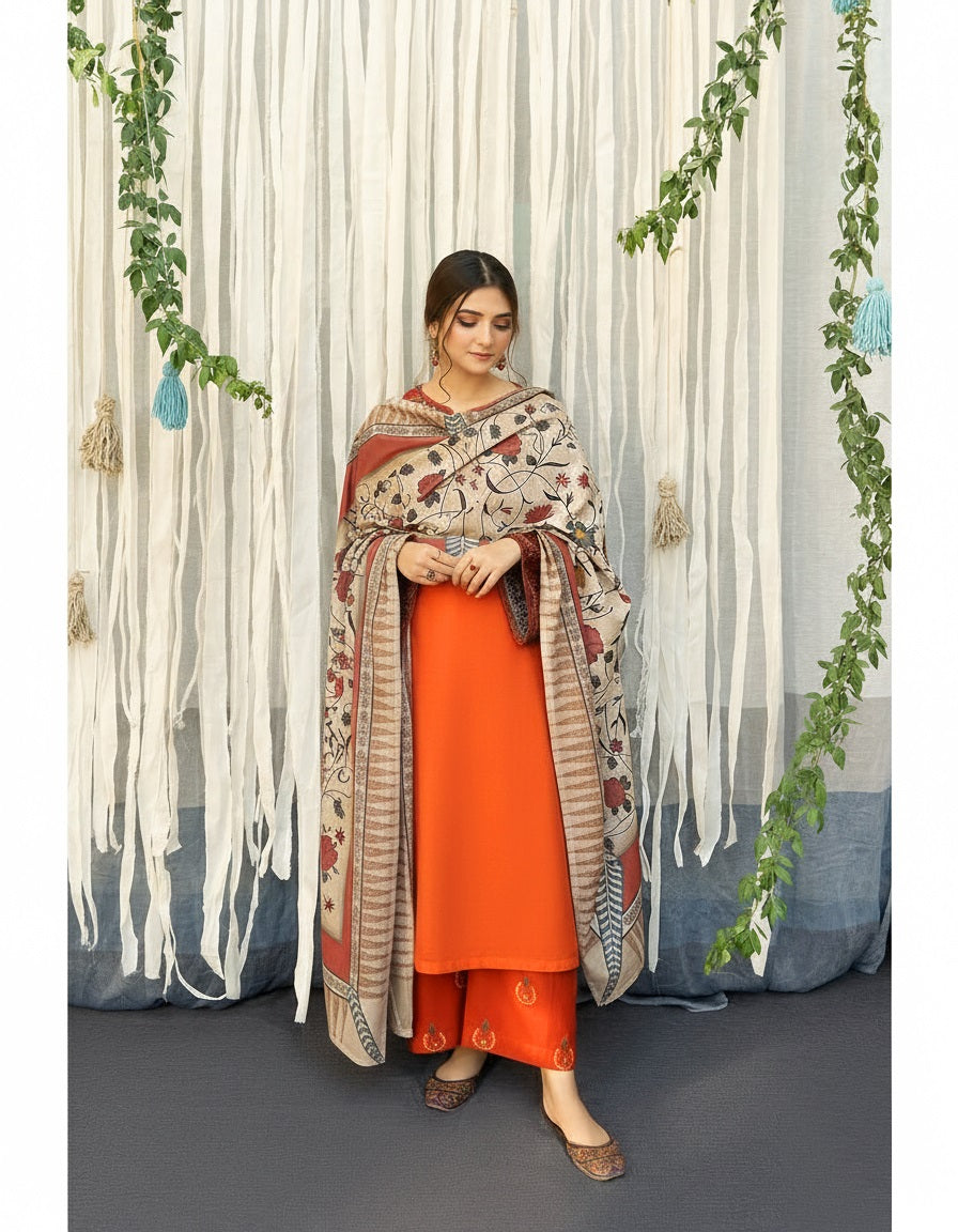 Lawn Embroidered 3Piece Stitched RL- 413