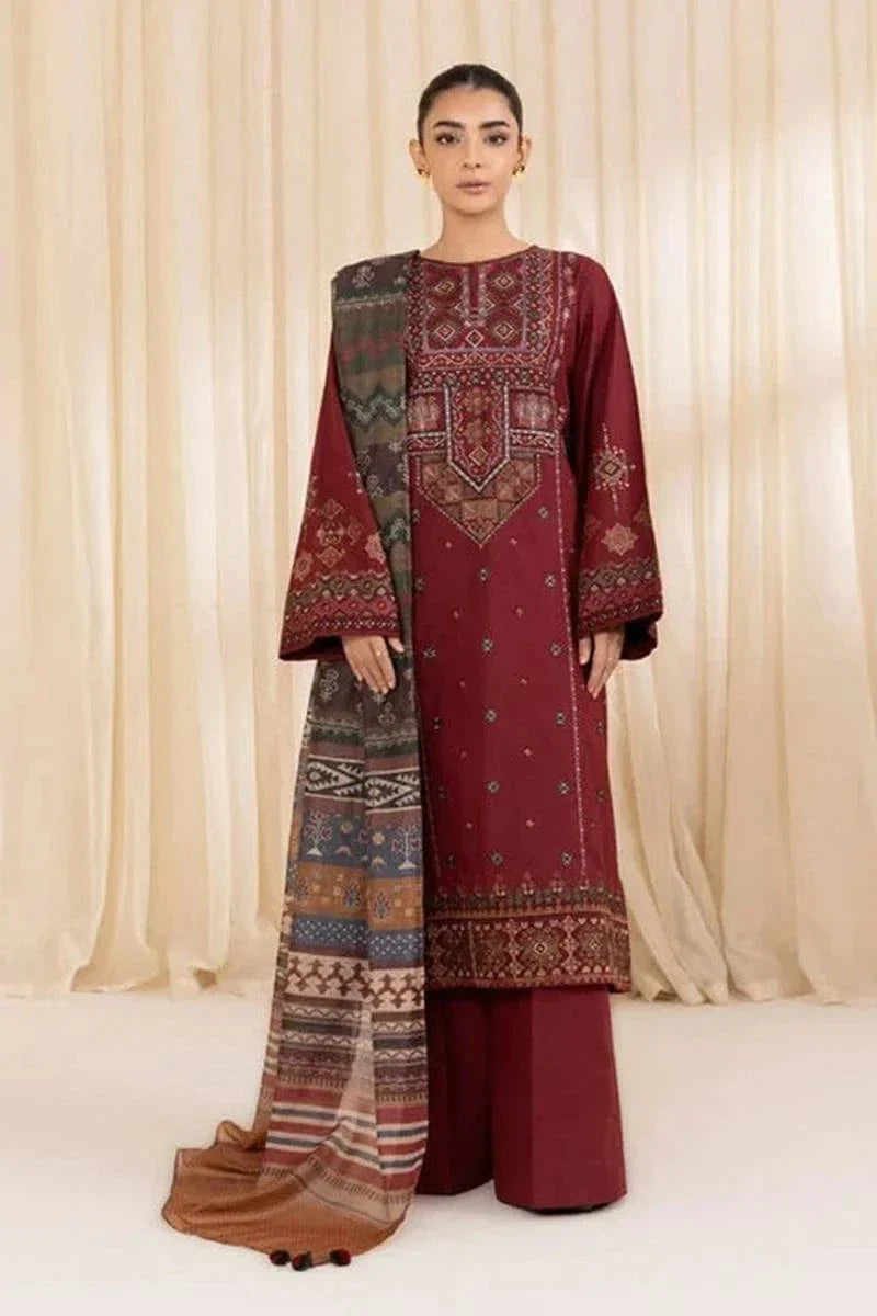 Sapphire SP-715 Dhanak Embroidered 3pc