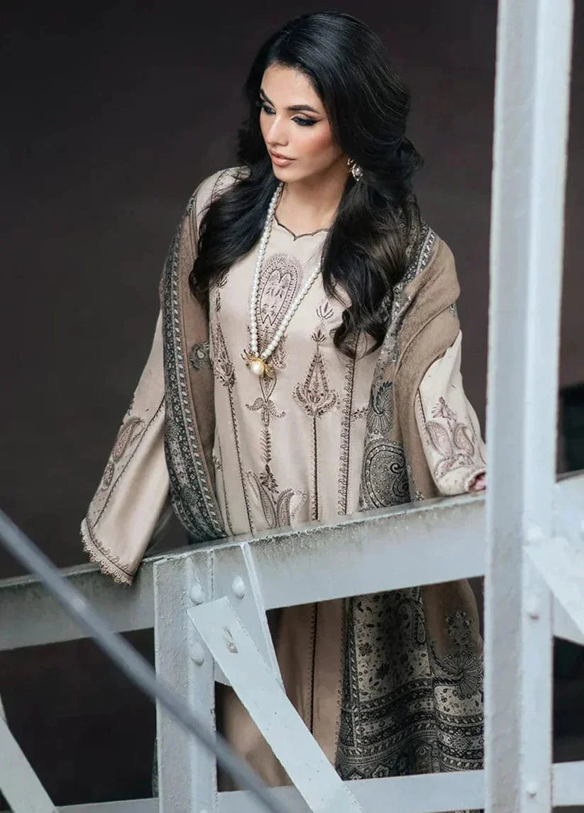 Sapphire D-168 Embroidered Dhanak 3pc