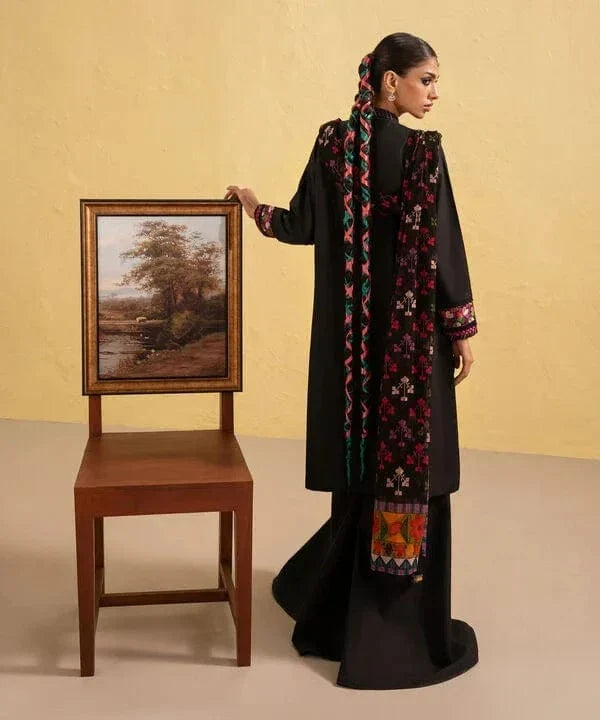 Sapphire D-69 Dhanak Embroidered 3Pc Wt