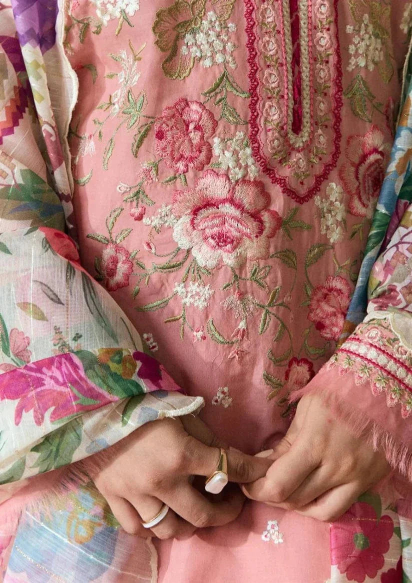 Sapphire D-150 Embroidered Dhanak 3pc