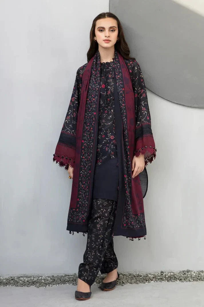 Sapphire D-801 Khaddar Printed 3pc