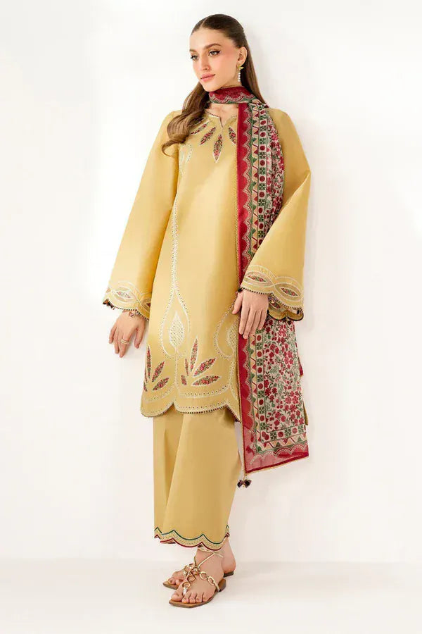 Sapphire D-176 Embroidered Dhanak 3pc