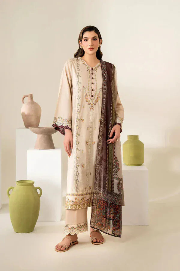Sapphire D-299 Embroidered Dhanak 3pc