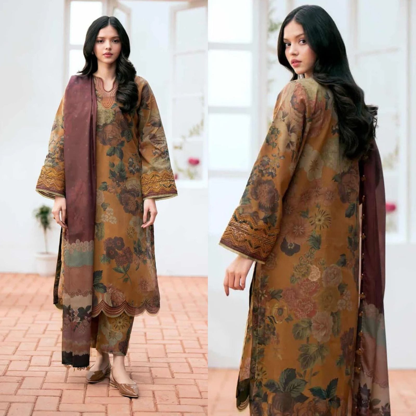Sapphire D-788 Khaddar Printed 3pc
