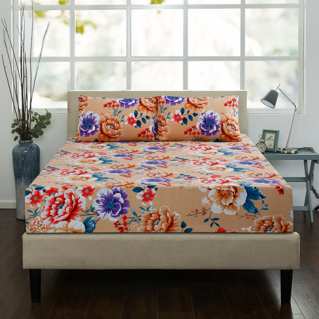 Royal Linen Printed Fitted Set (King) - Code RL-13