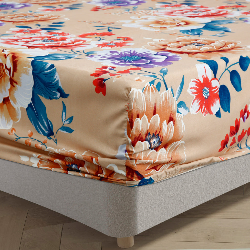 Royal Linen Printed Fitted Set (King) - Code RL-13
