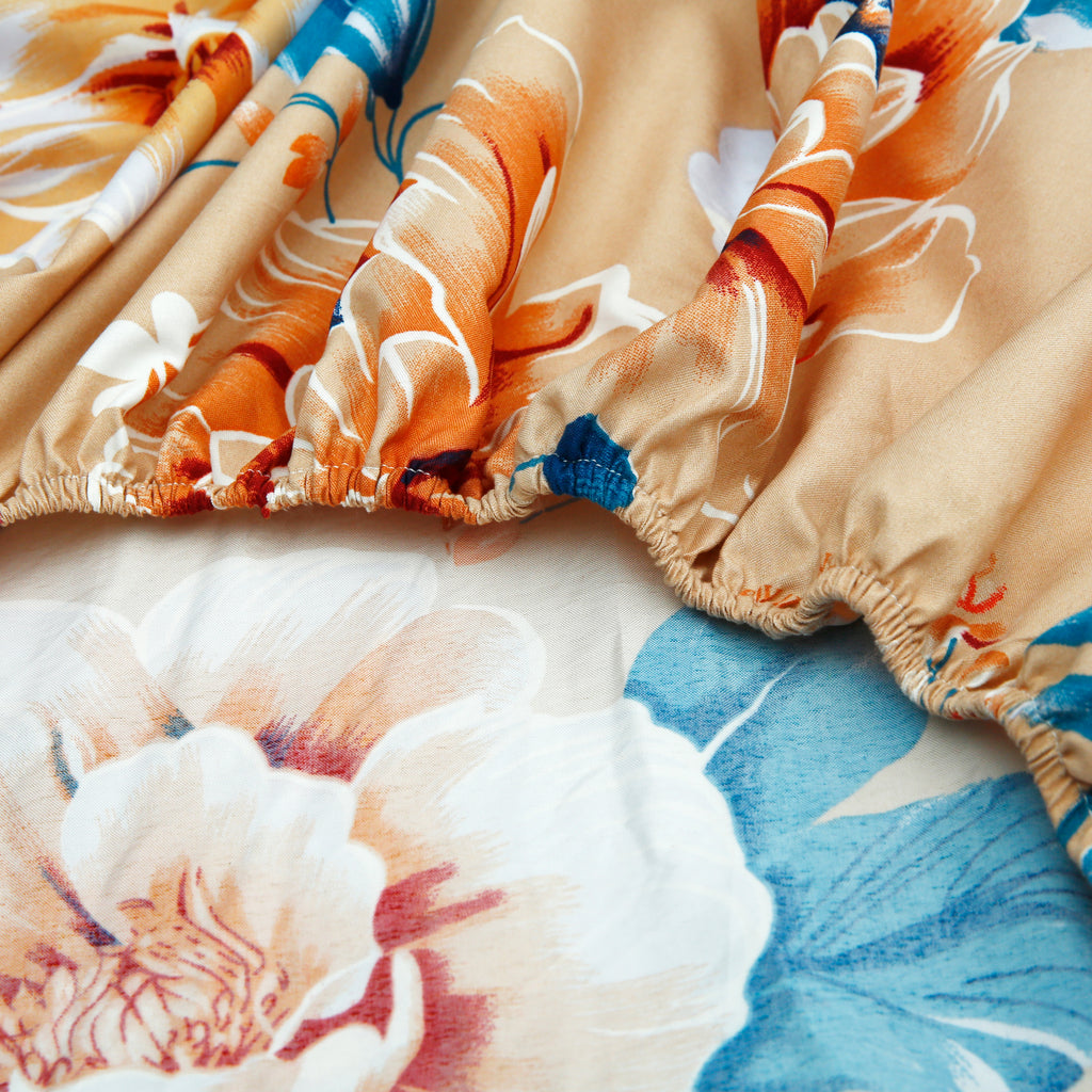 Royal Linen Printed Fitted Set (King) - Code RL-13