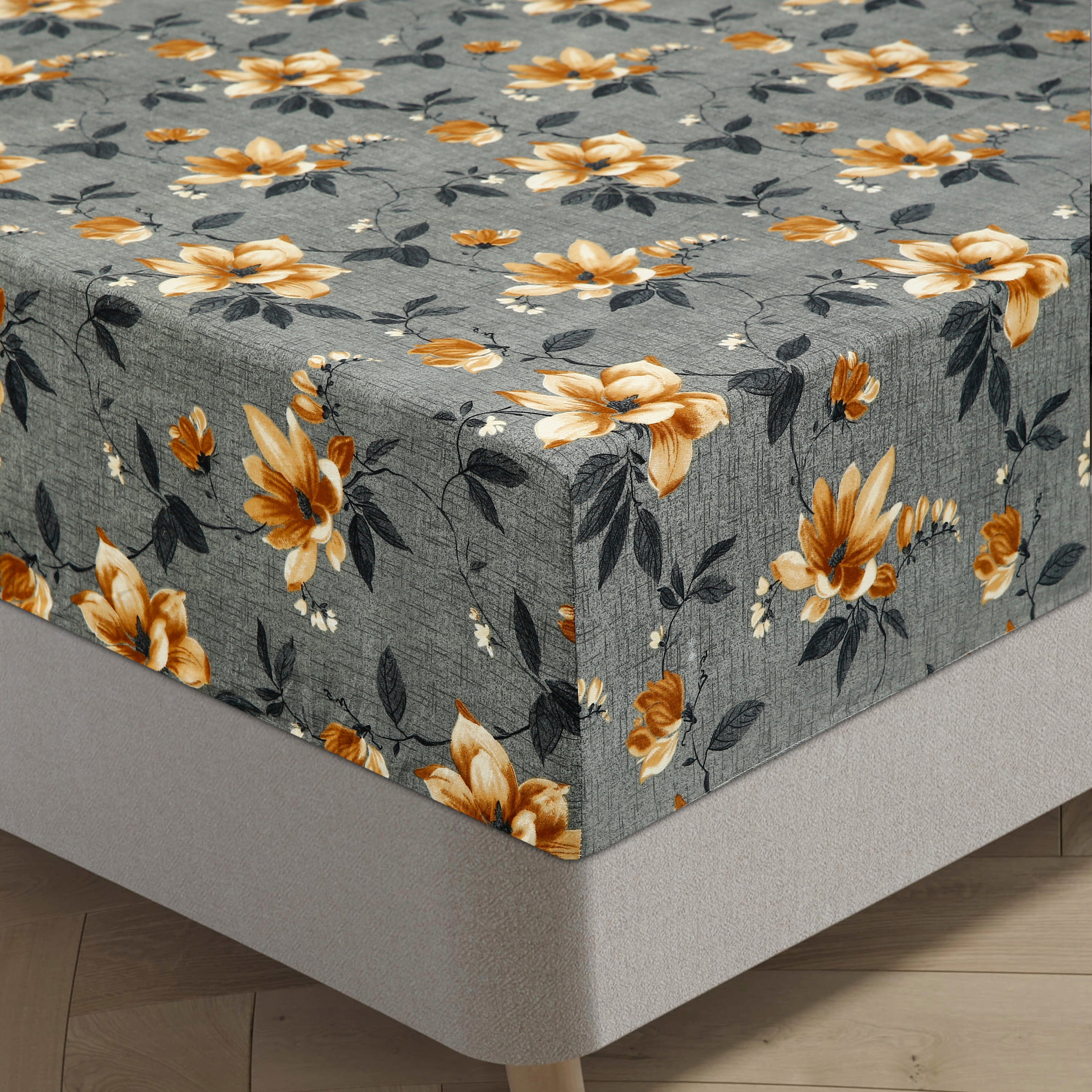 Royal Linen Printed Fitted Set (King) - Code RL-08