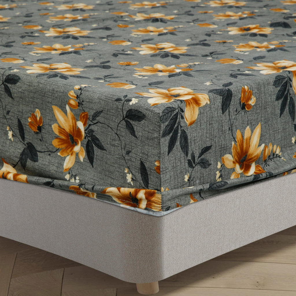 Royal Linen Printed Fitted Set (King) - Code RL-08