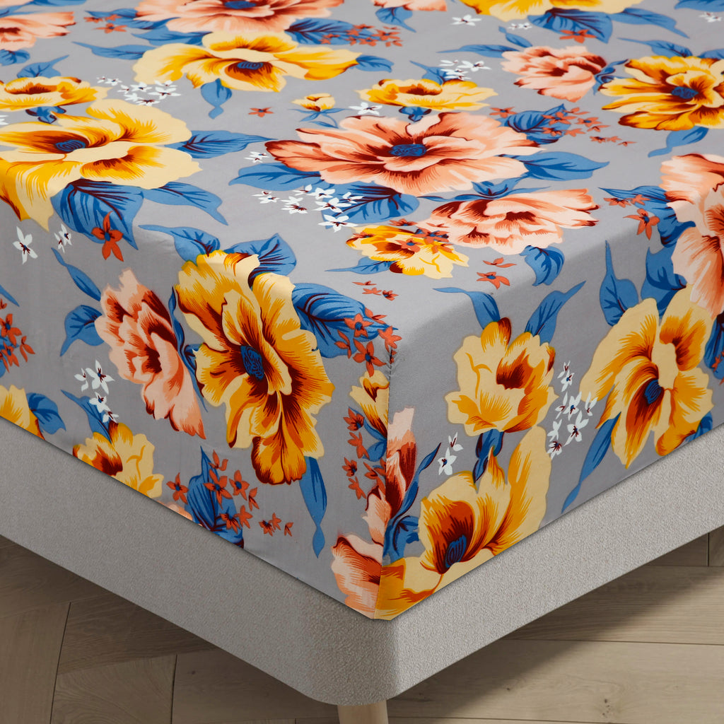 Royal Linen Printed Fitted Set (King) - Code RL-02