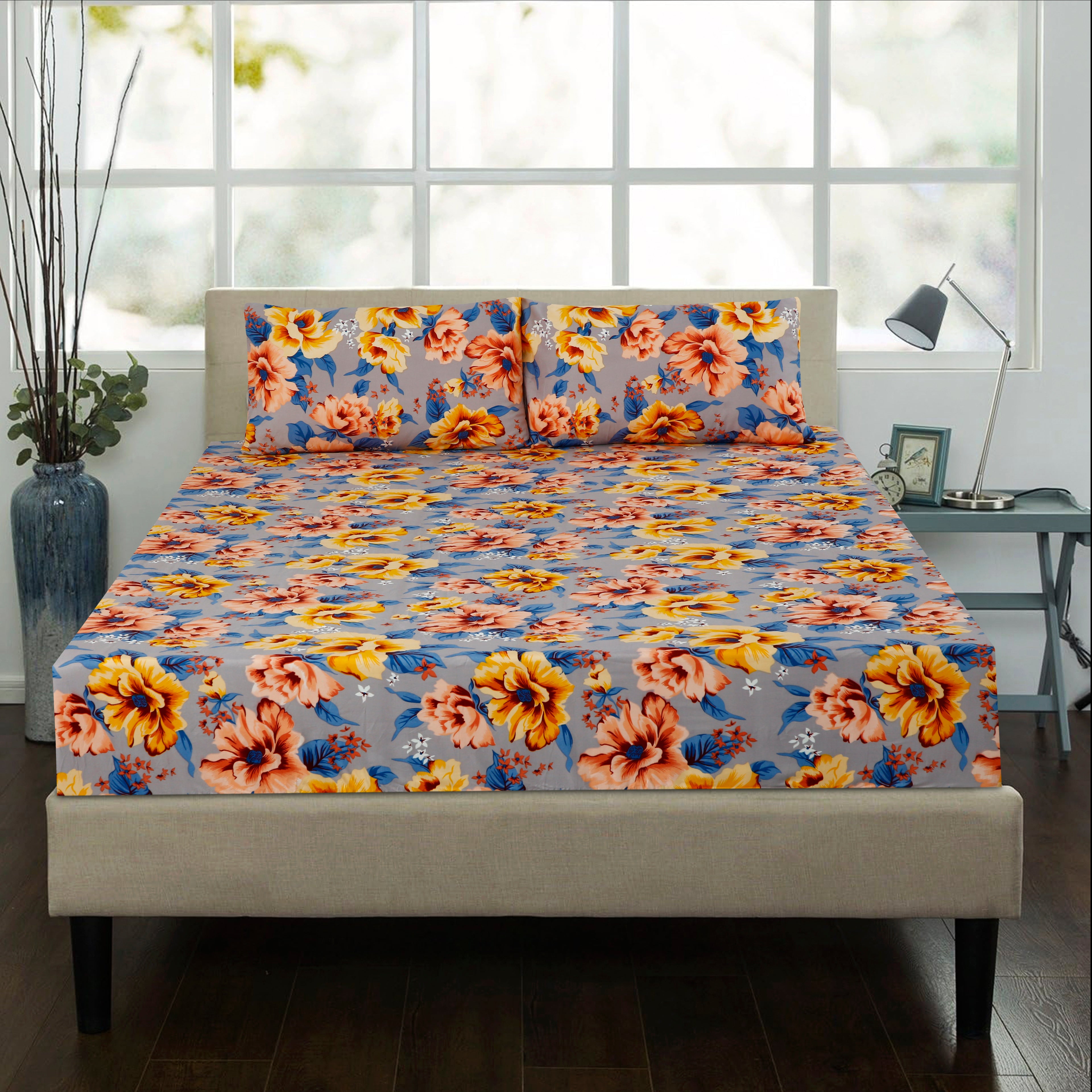 Royal Linen Printed Fitted Set (King) - Code RL-02