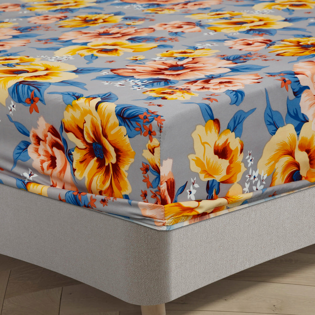 Royal Linen Printed Fitted Set (King) - Code RL-02