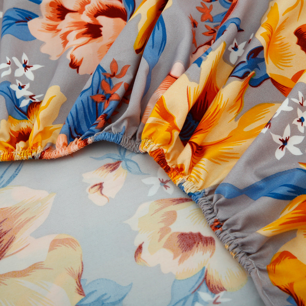 Royal Linen Printed Fitted Set (King) - Code RL-02