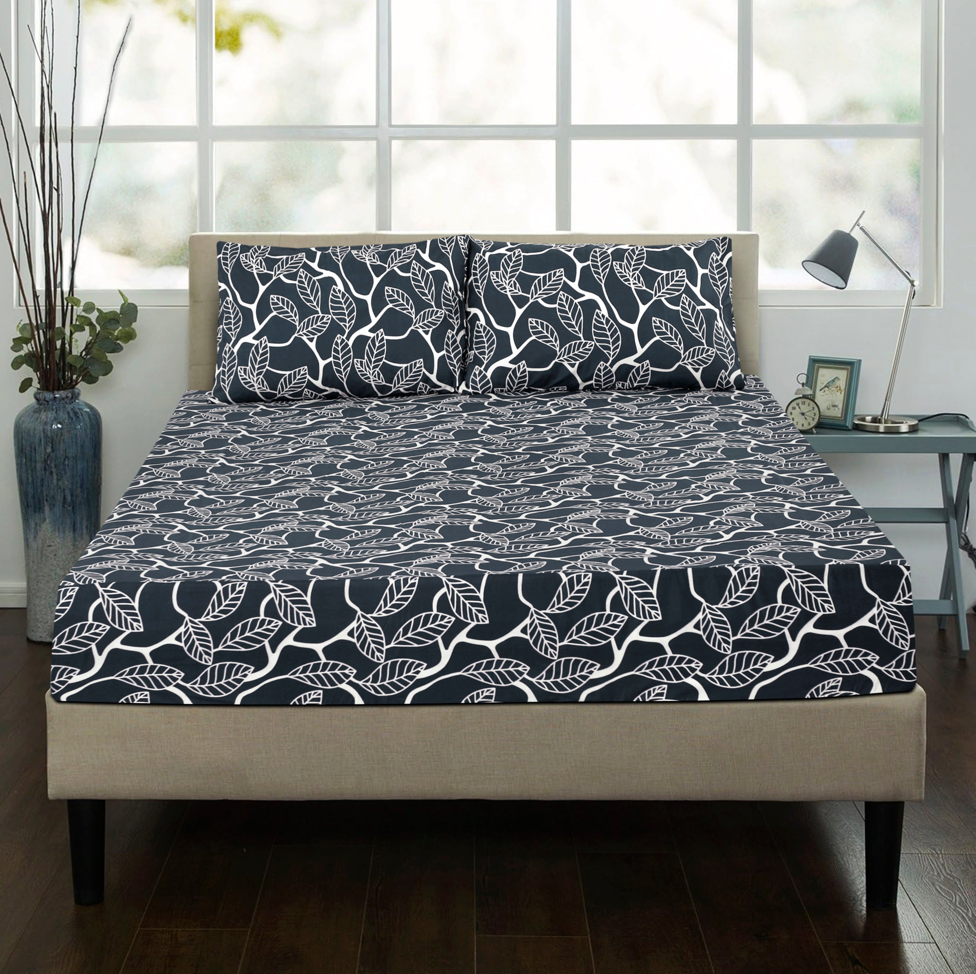 Royal Linen Printed Fitted Set (King) - Code RL-11