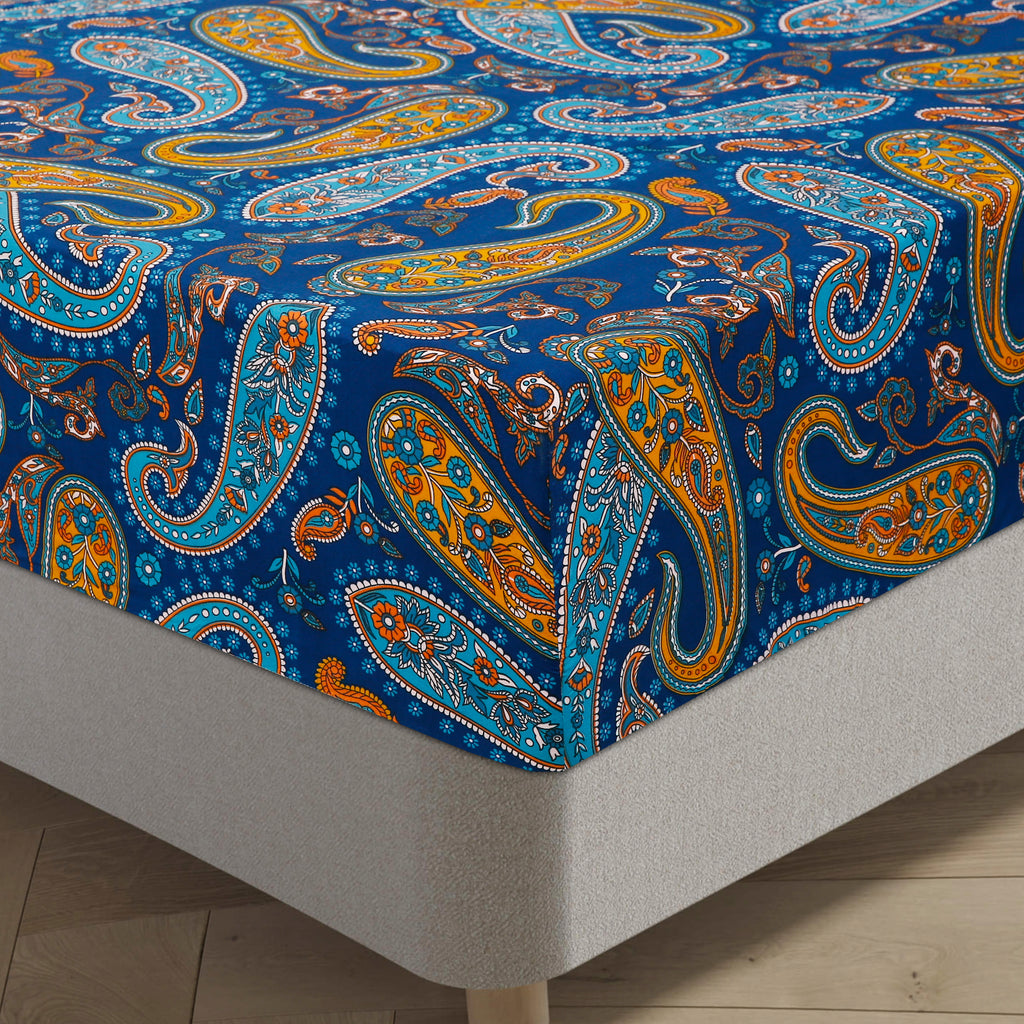 Royal Linen Printed Fitted Set (King) - Code RL-09
