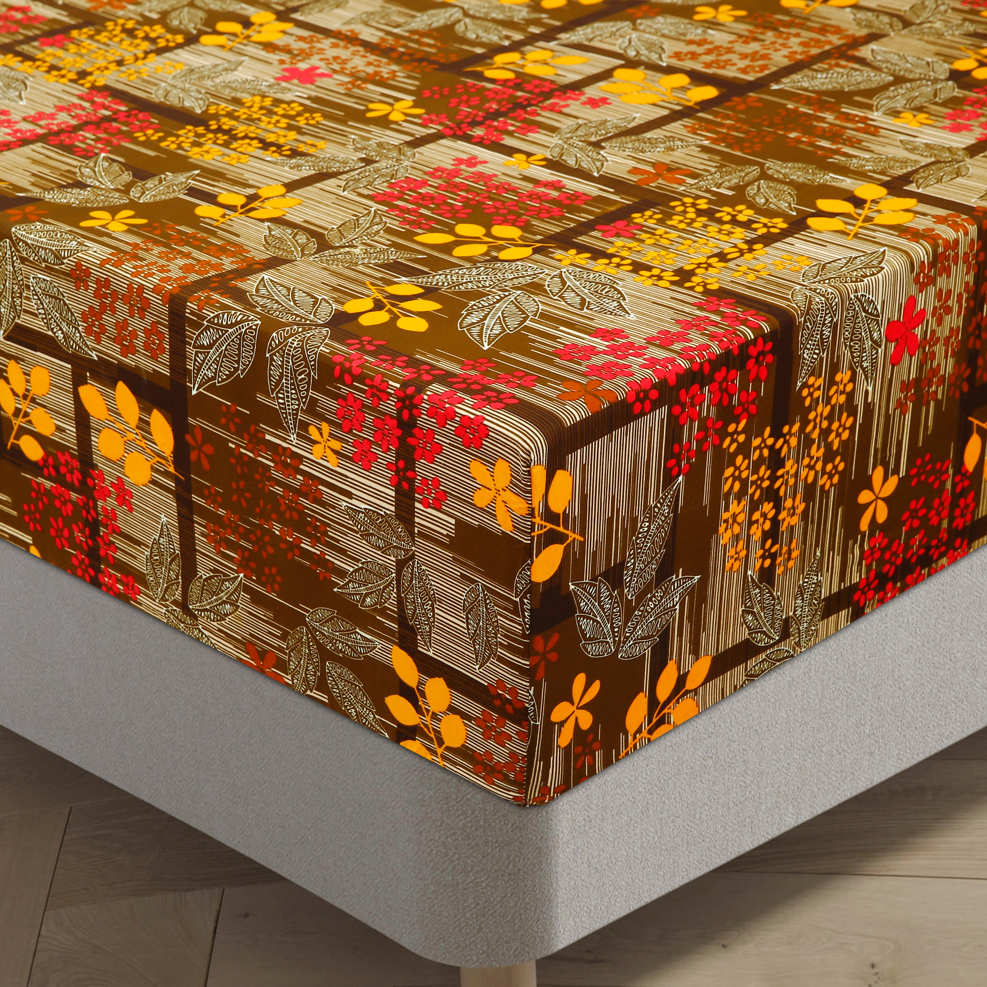 Royal Linen Printed Fitted Set (King) - Code RL-06