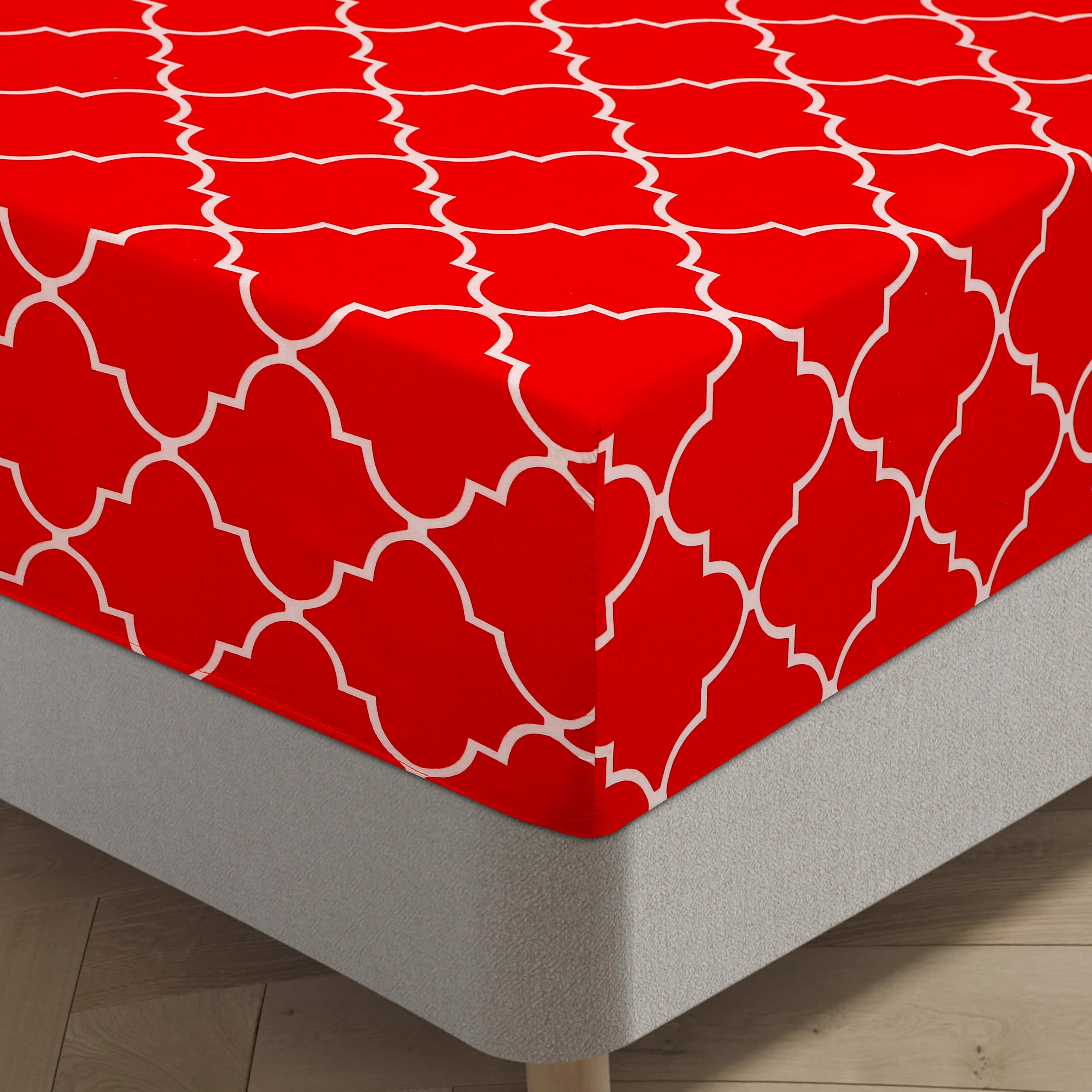Royal Linen Printed Fitted Set (King) - Code RL-14