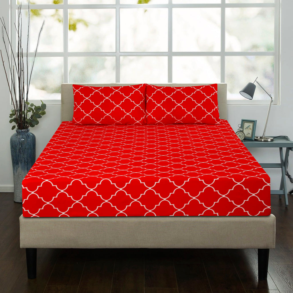 Royal Linen Printed Fitted Set (King) - Code RL-14