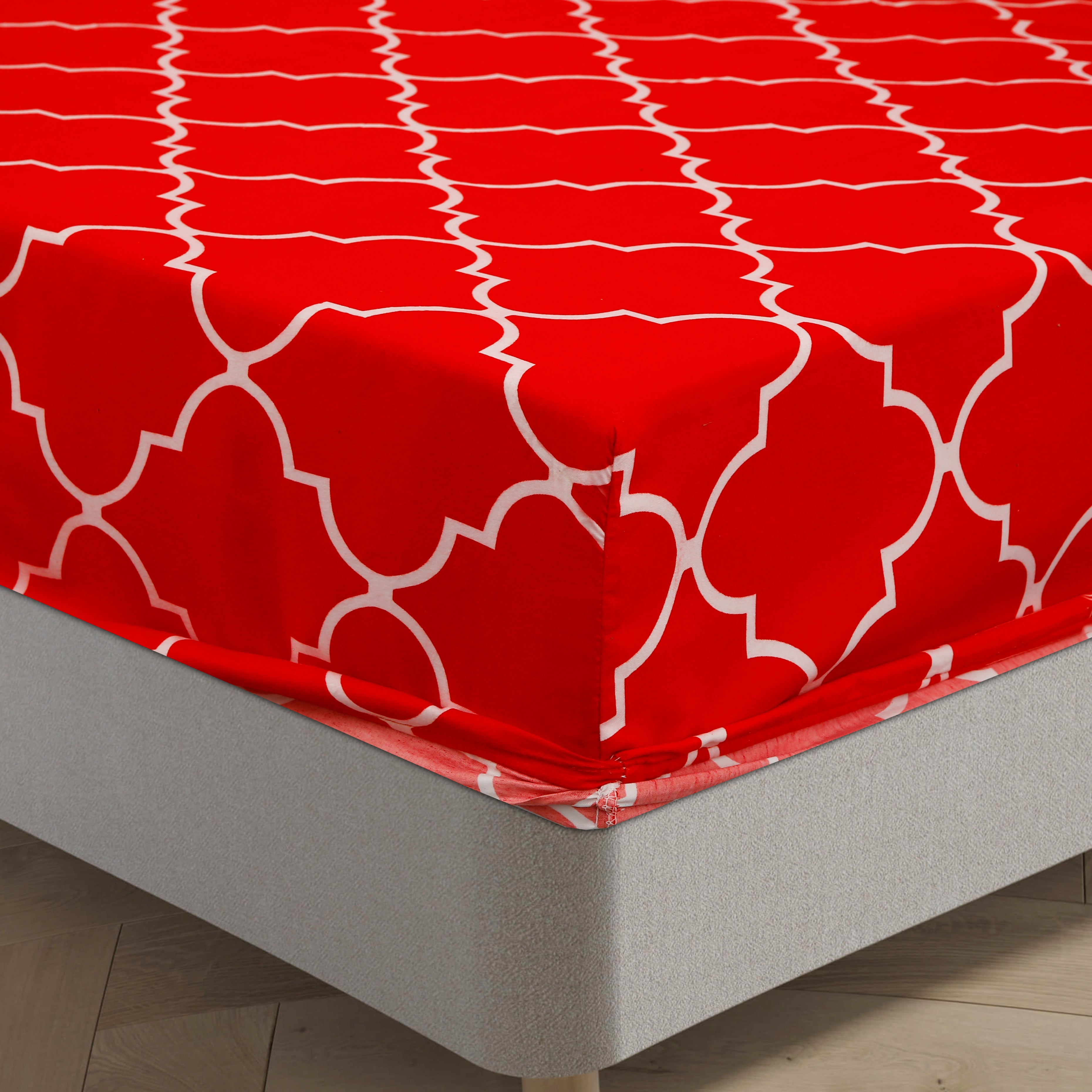 Royal Linen Printed Fitted Set (King) - Code RL-14