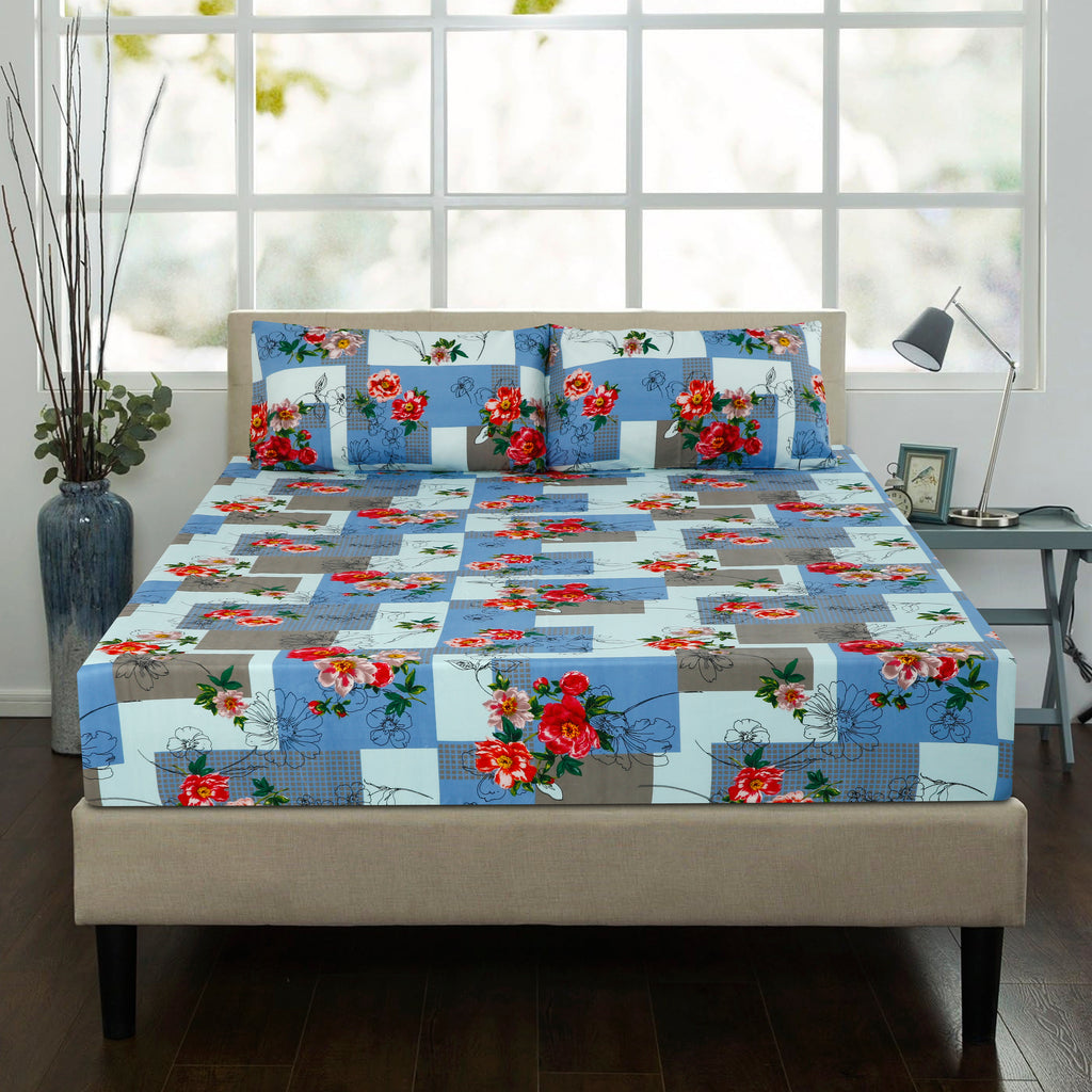 Royal Linen Printed Fitted Set (King) - Code RL-04