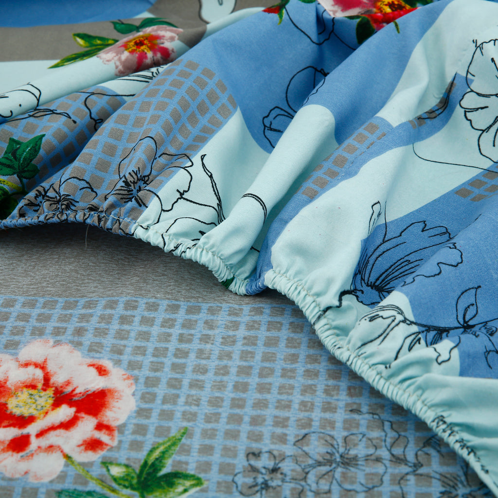Royal Linen Printed Fitted Set (King) - Code RL-04