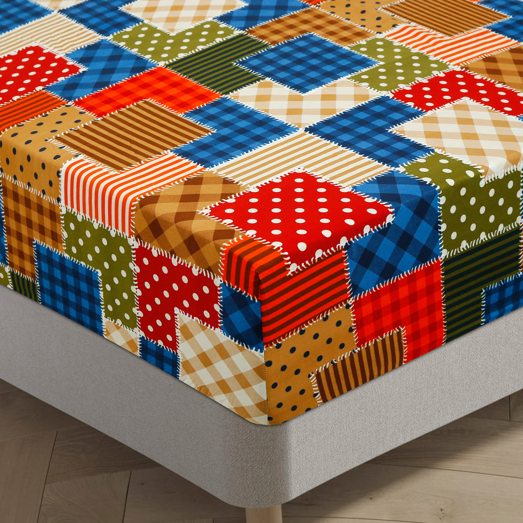Royal Linen Printed Fitted Set (King) - Code RL-05