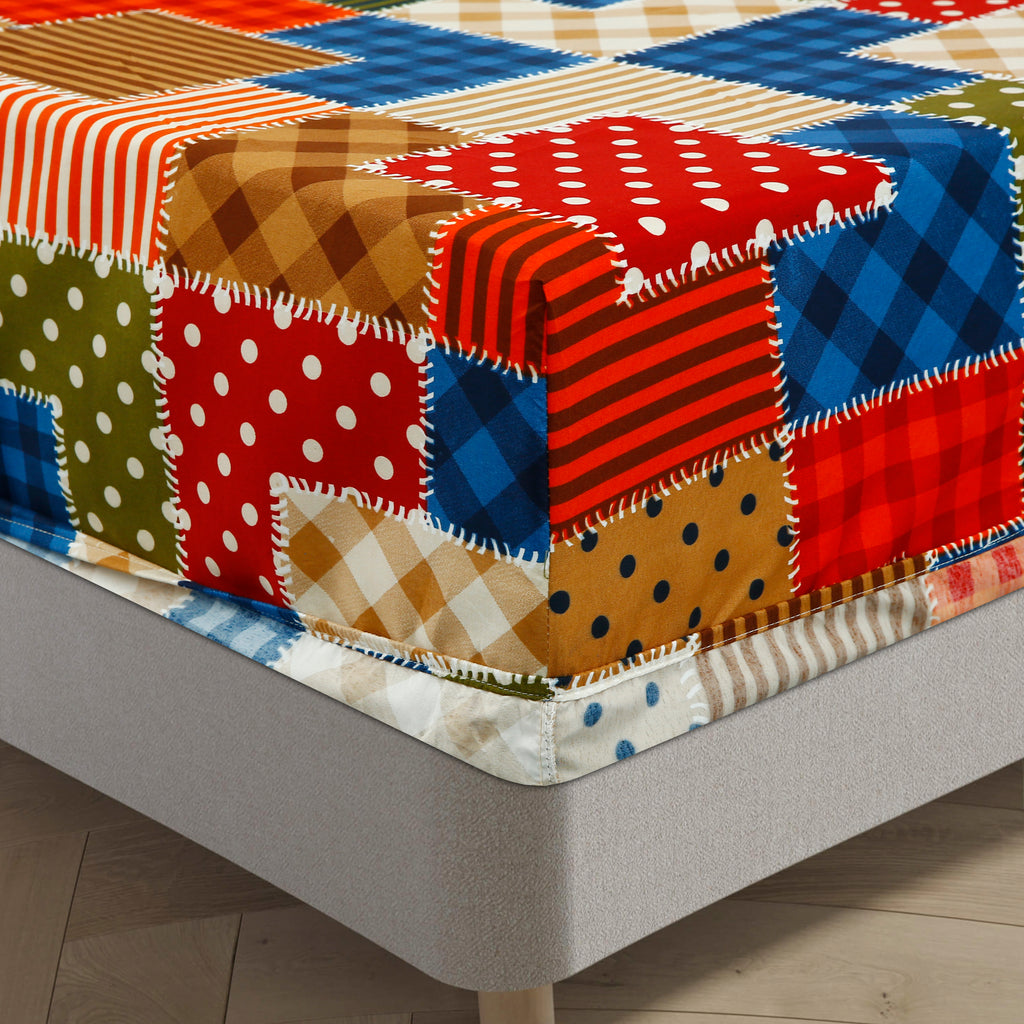 Royal Linen Printed Fitted Set (King) - Code RL-05