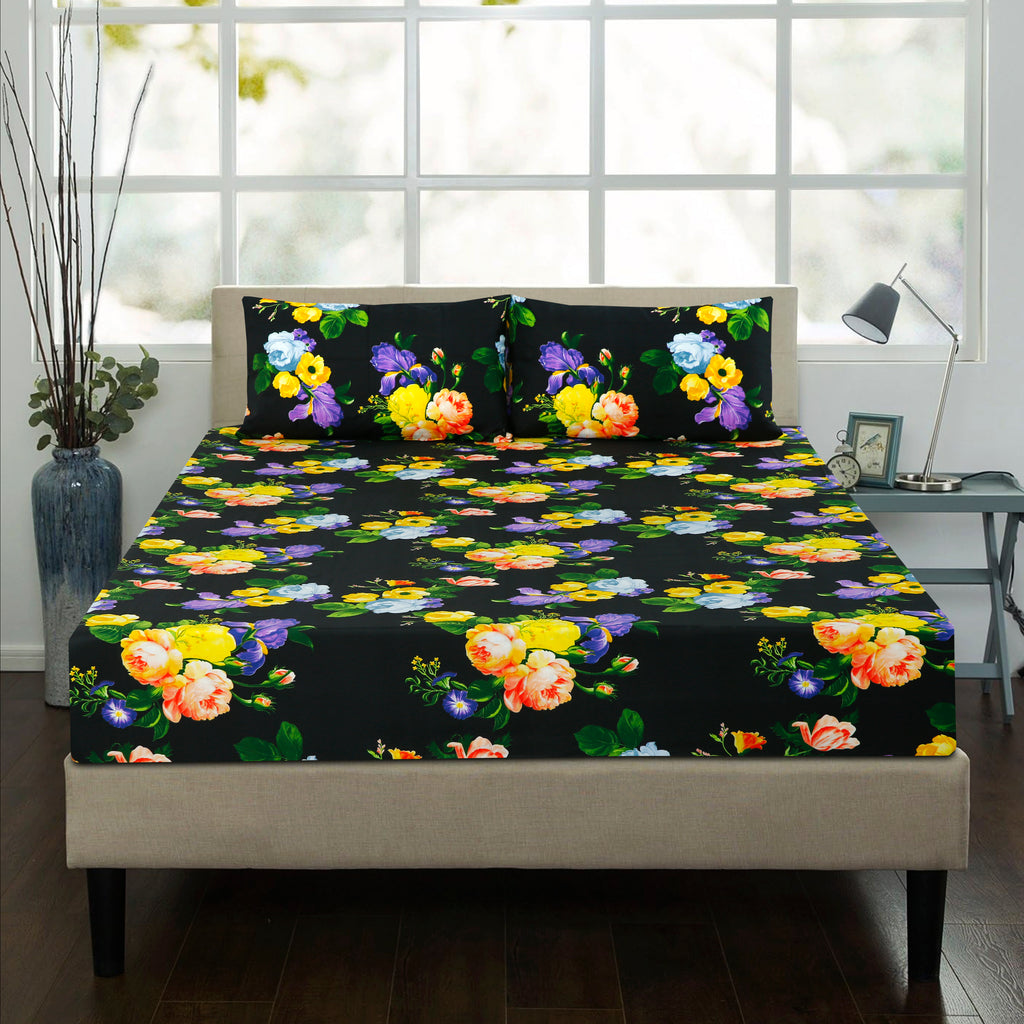 Royal Linen Printed Fitted Set (King) - Code RL-03