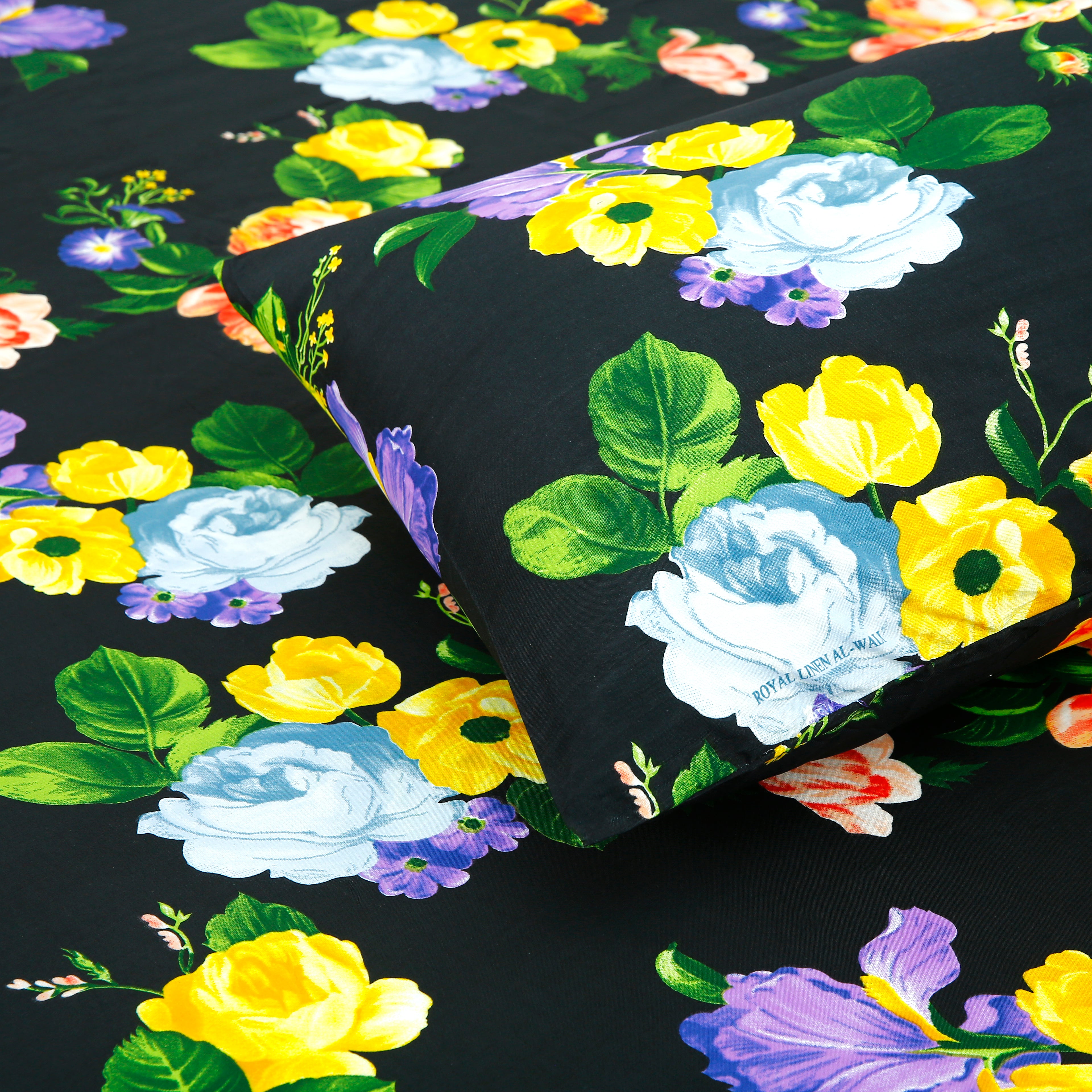 Royal Linen Printed Fitted Set (King) - Code RL-03