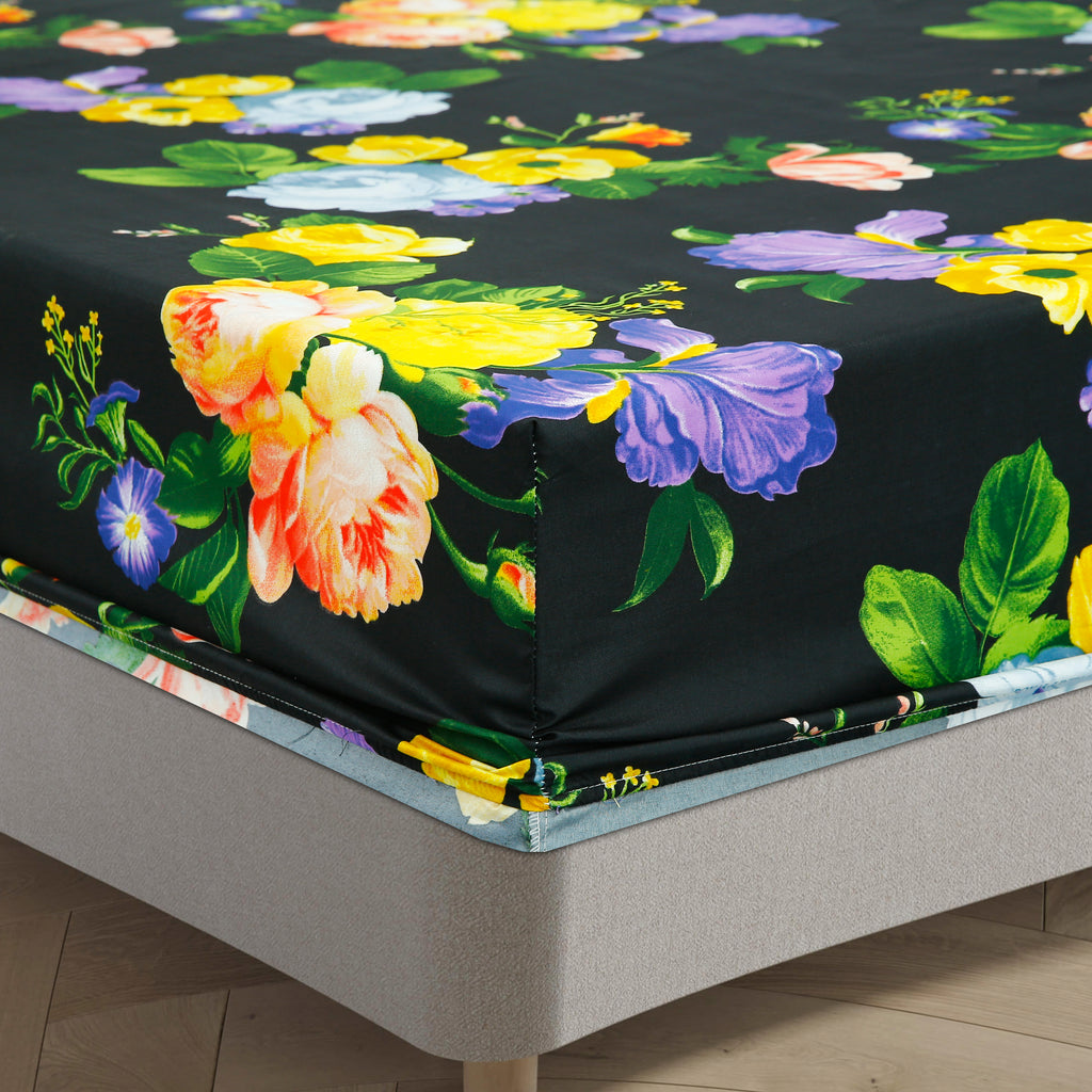 Royal Linen Printed Fitted Set (King) - Code RL-03