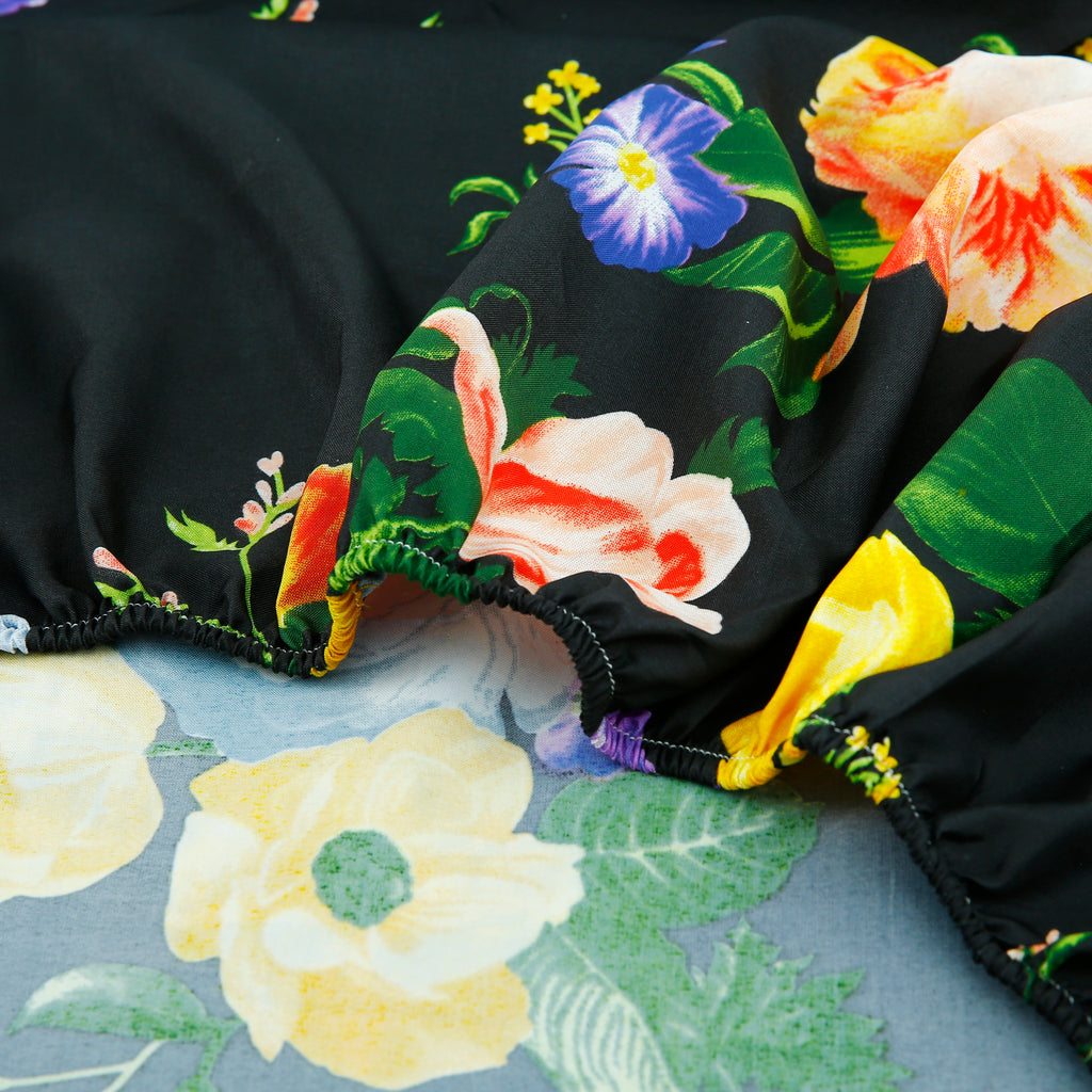 Royal Linen Printed Fitted Set (King) - Code RL-03