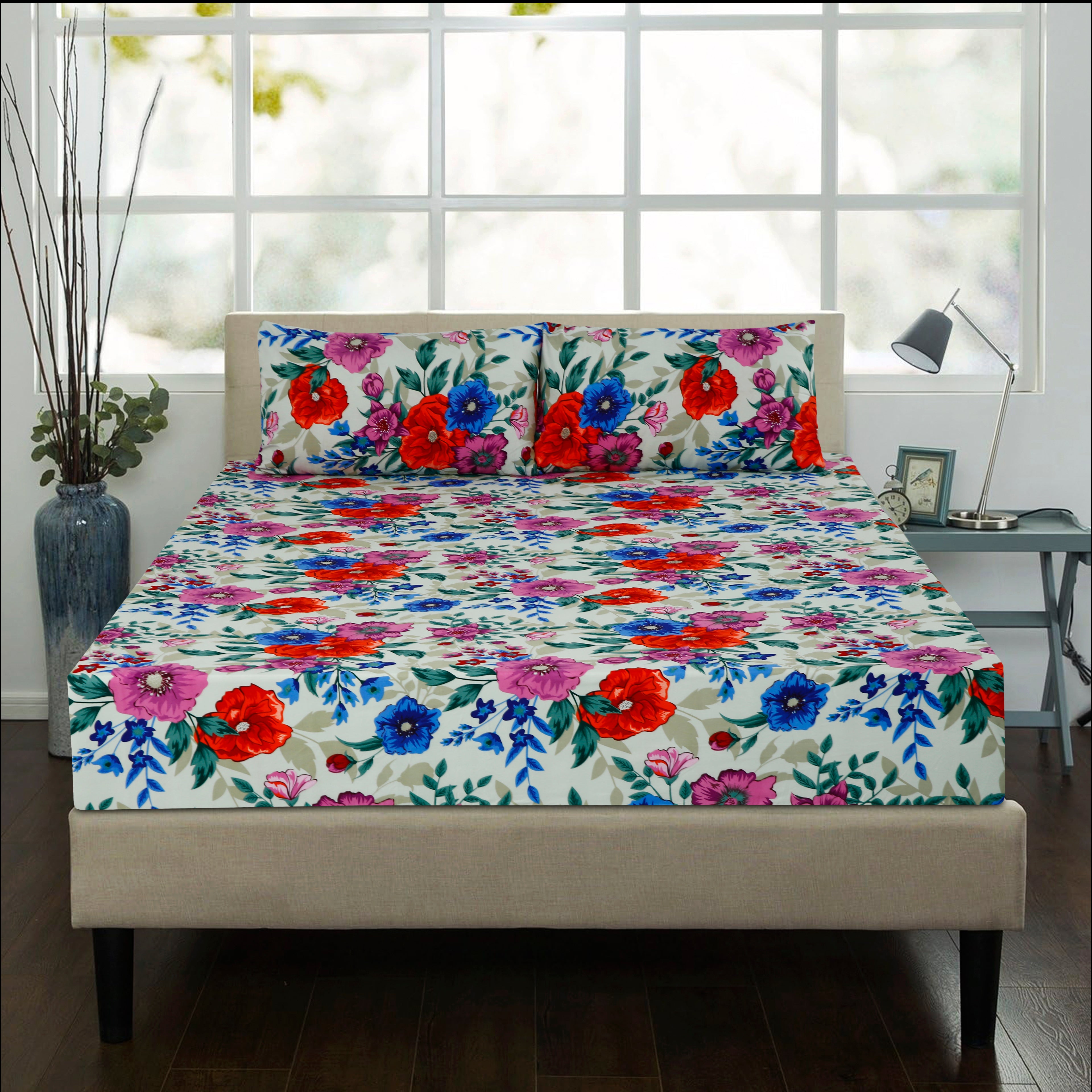 Royal Linen Printed Fitted Set (King) - Code RL-01