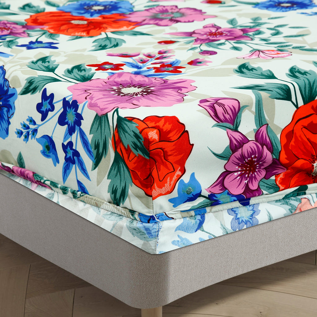 Royal Linen Printed Fitted Set (King) - Code RL-01