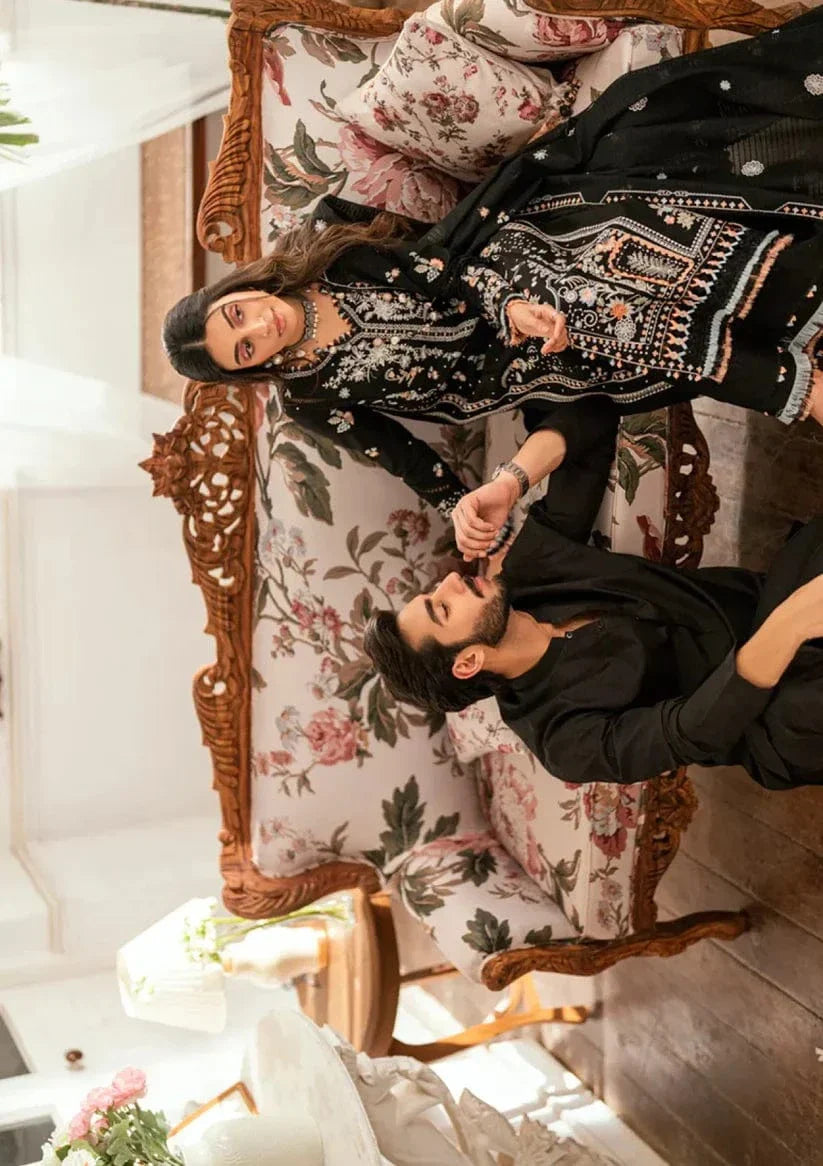 Qalamkar Ql-1050 Embroidered Dhanak 3pc
