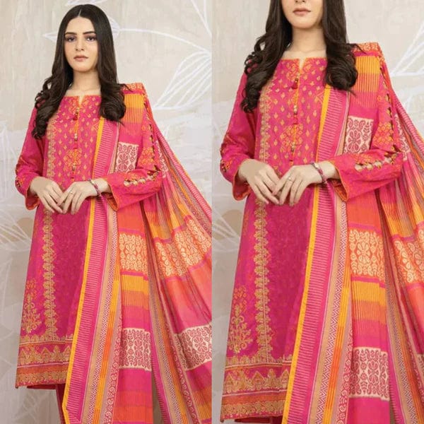 Eden Robe D-718 Printed Khaddar 3pc