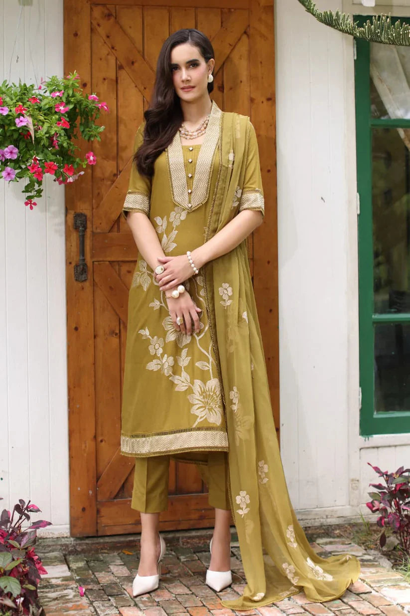 BR-86 Dhanak Embroidered 3pc