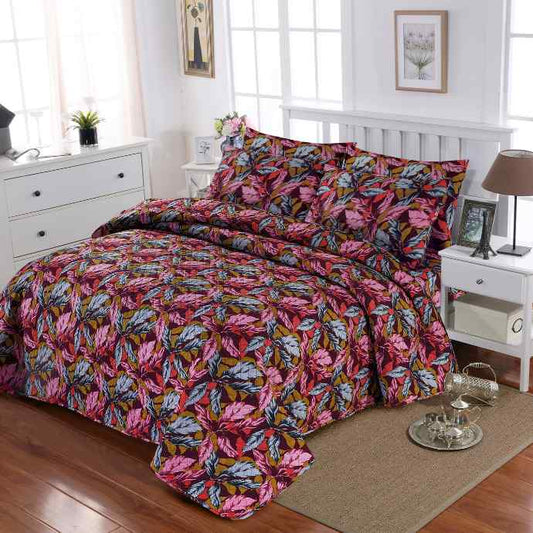 Reversible 3Pc Ultrasonic Quilted Bedspread Set Printed Bedspread