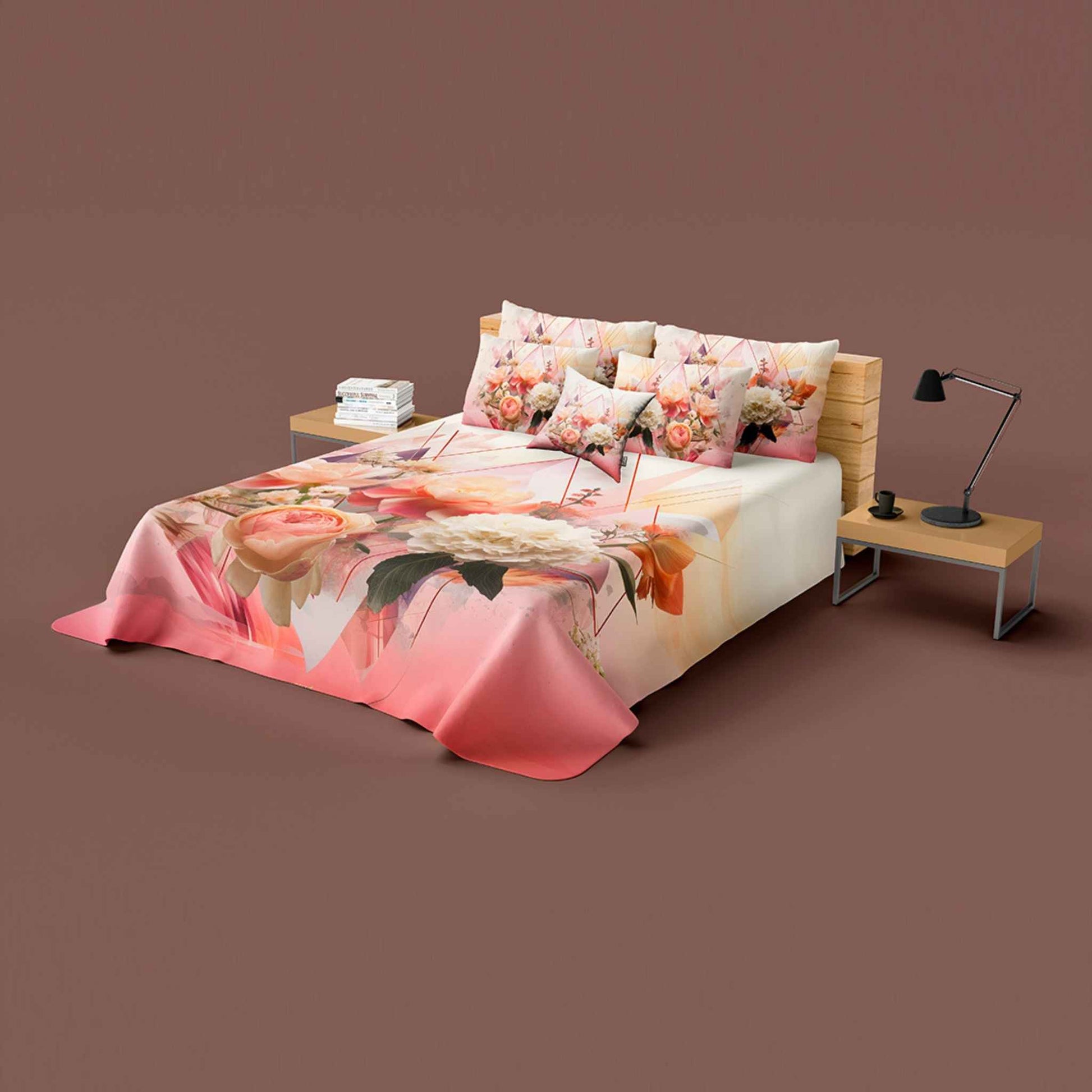 Heaven Rose 4Pc Digital Printed Bedsheet Set Digital Printed Bedsheets