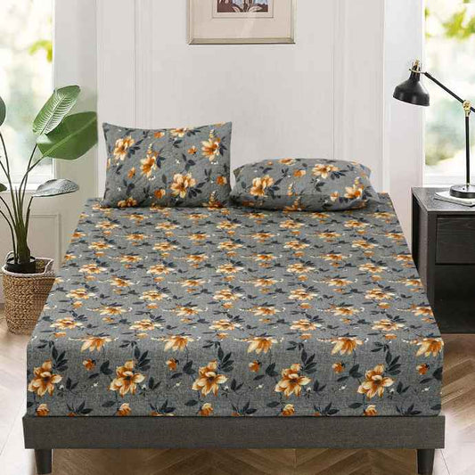 Floral Quilted Fitted Sheet Set Quilted Fitted Sheet