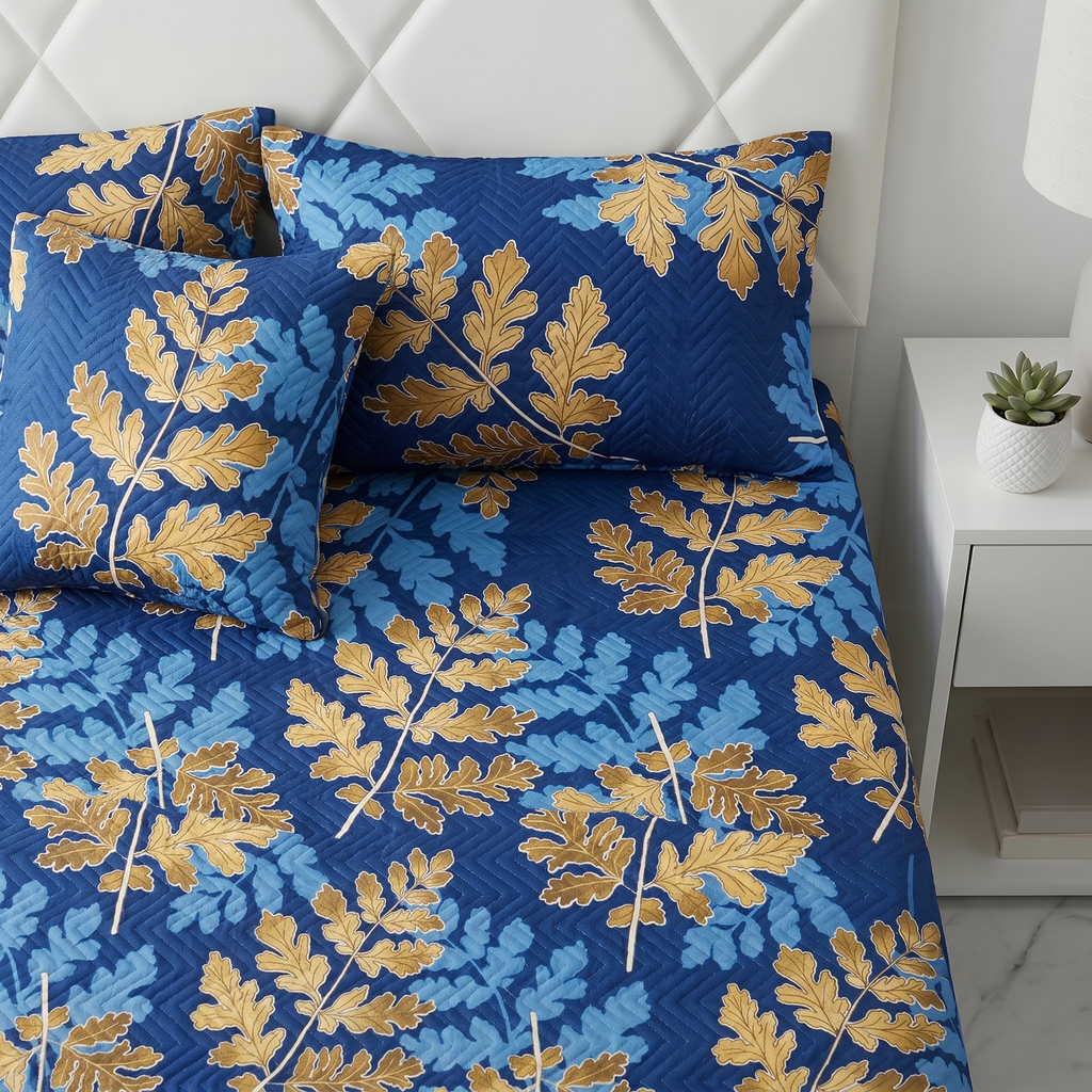 Waterproof Bedsheet Fitted printed set X00X07-14