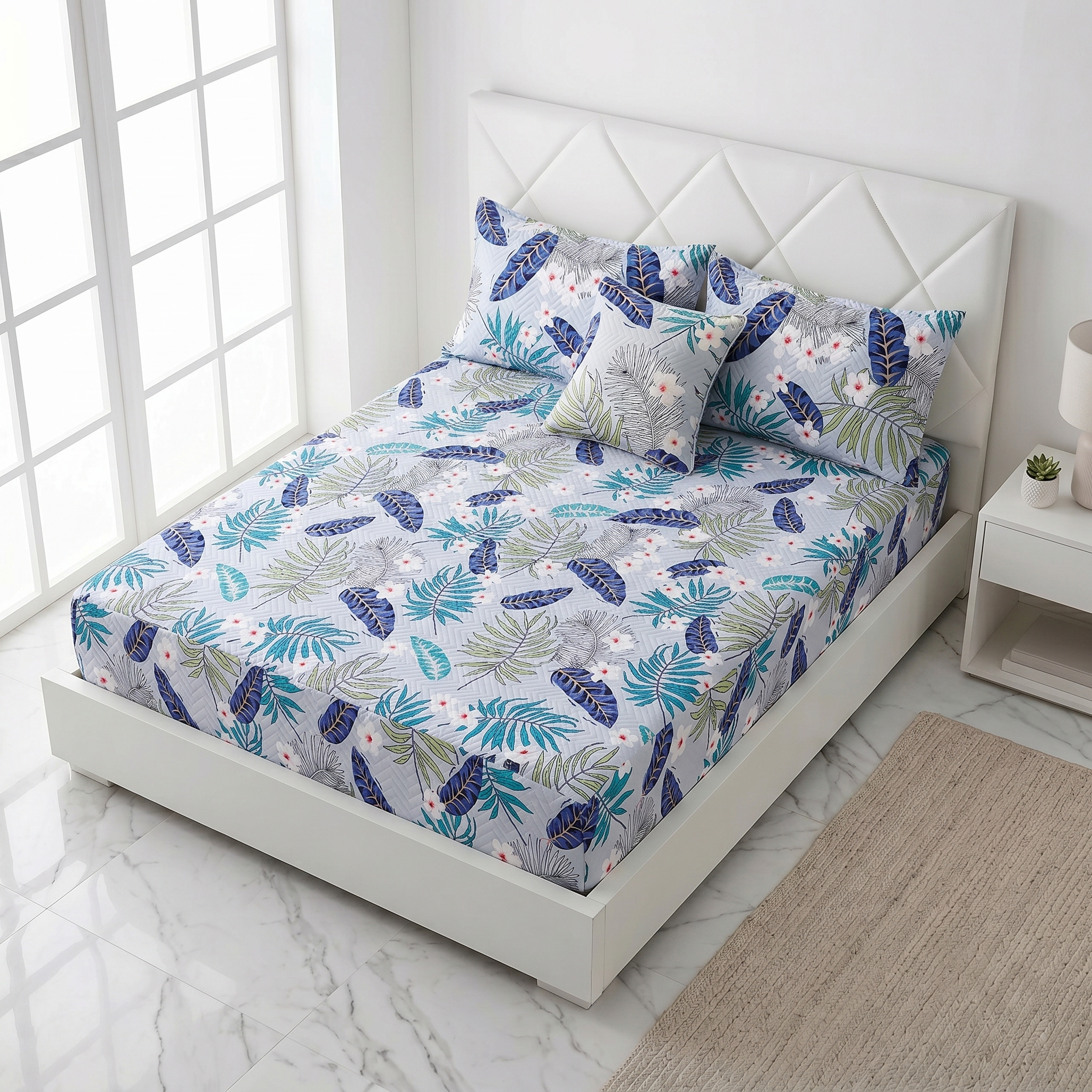 Waterproof Bedsheet Fitted printed set X00X07-13
