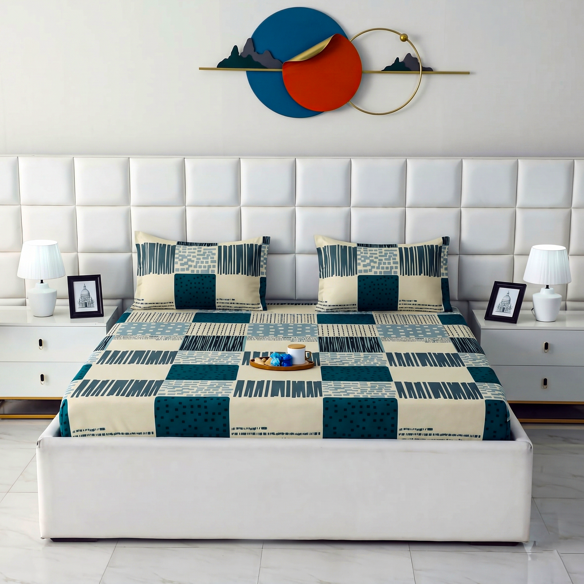 Printed Fitted Bedsheet X00X4-16