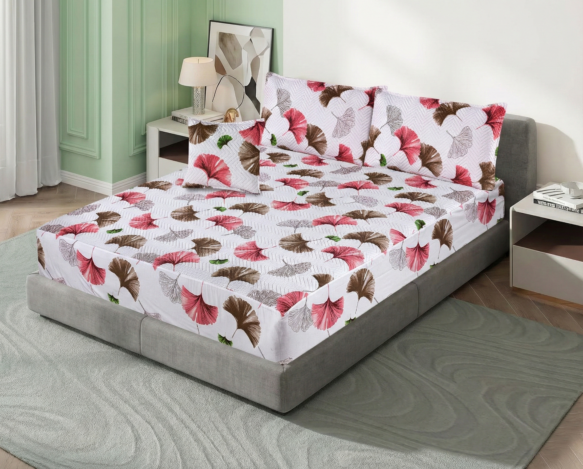 Royal Linen Quilted Fitted Set (King) - Code RL-44