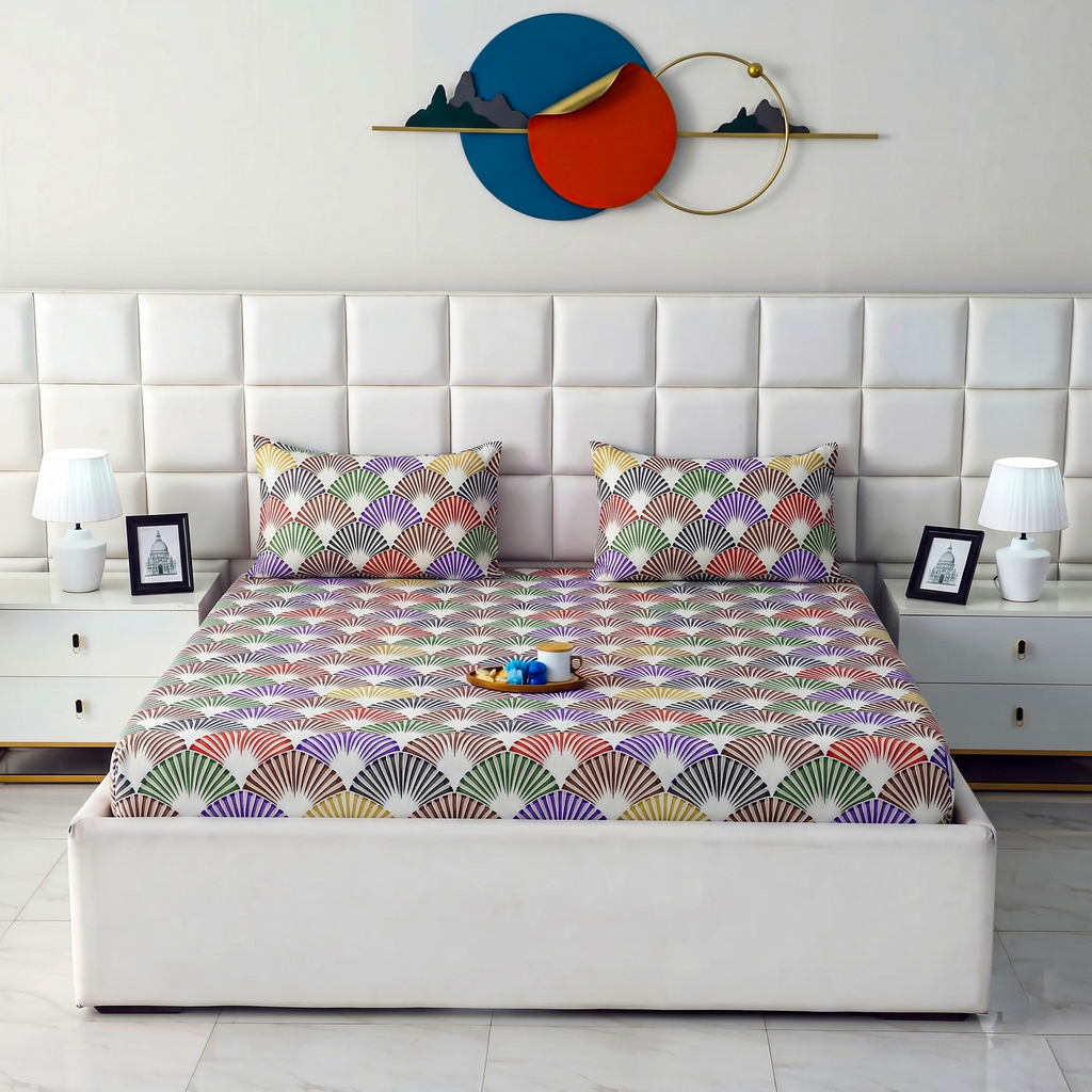Printed Fitted Bedsheet X00X4-21