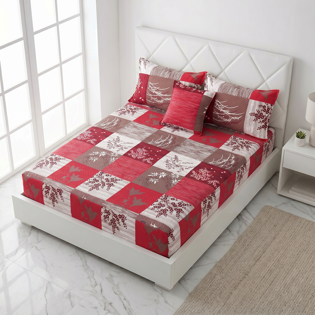 Waterproof Bedsheet Fitted printed set X00X07-16