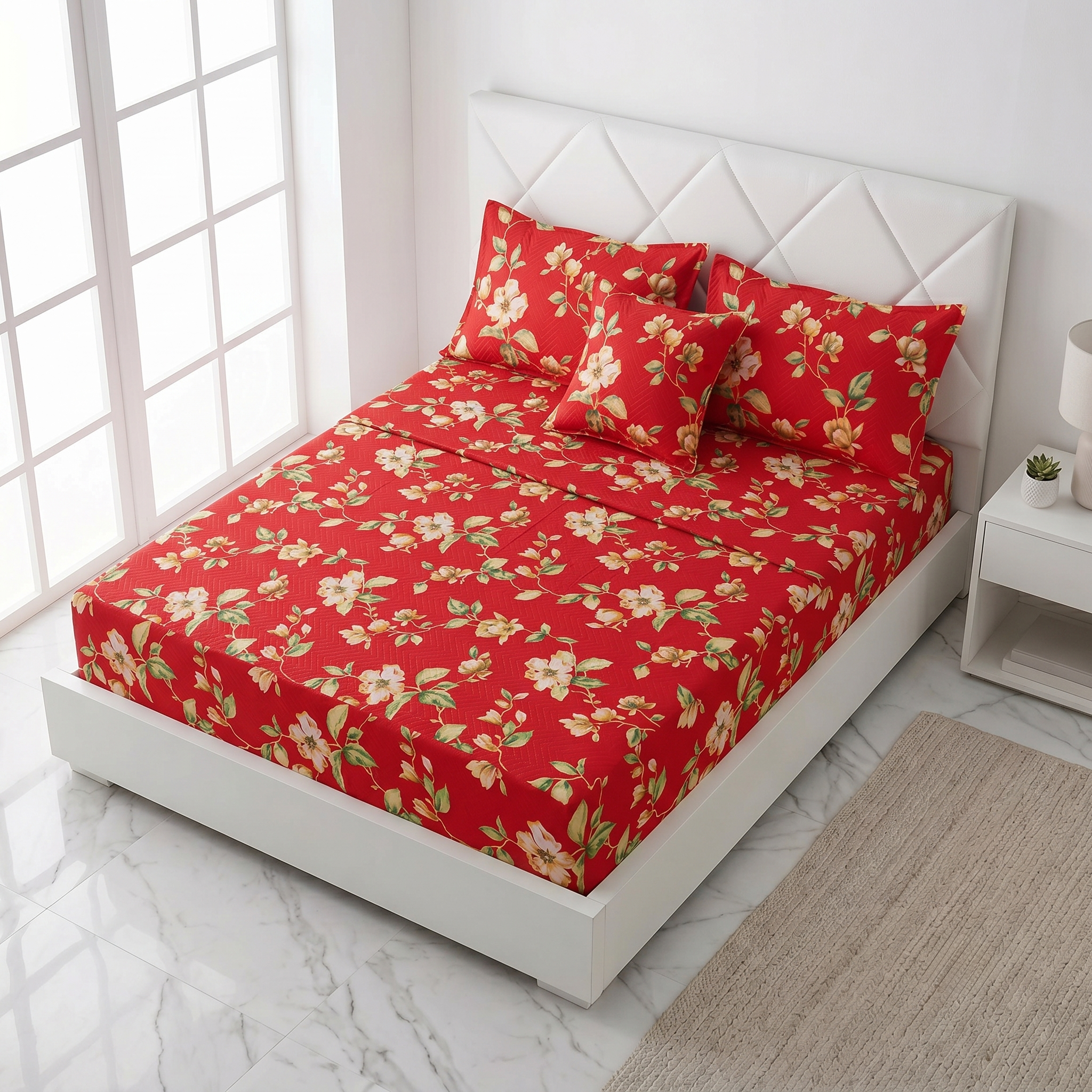 Waterproof Bedsheet Fitted printed set X00X07-15