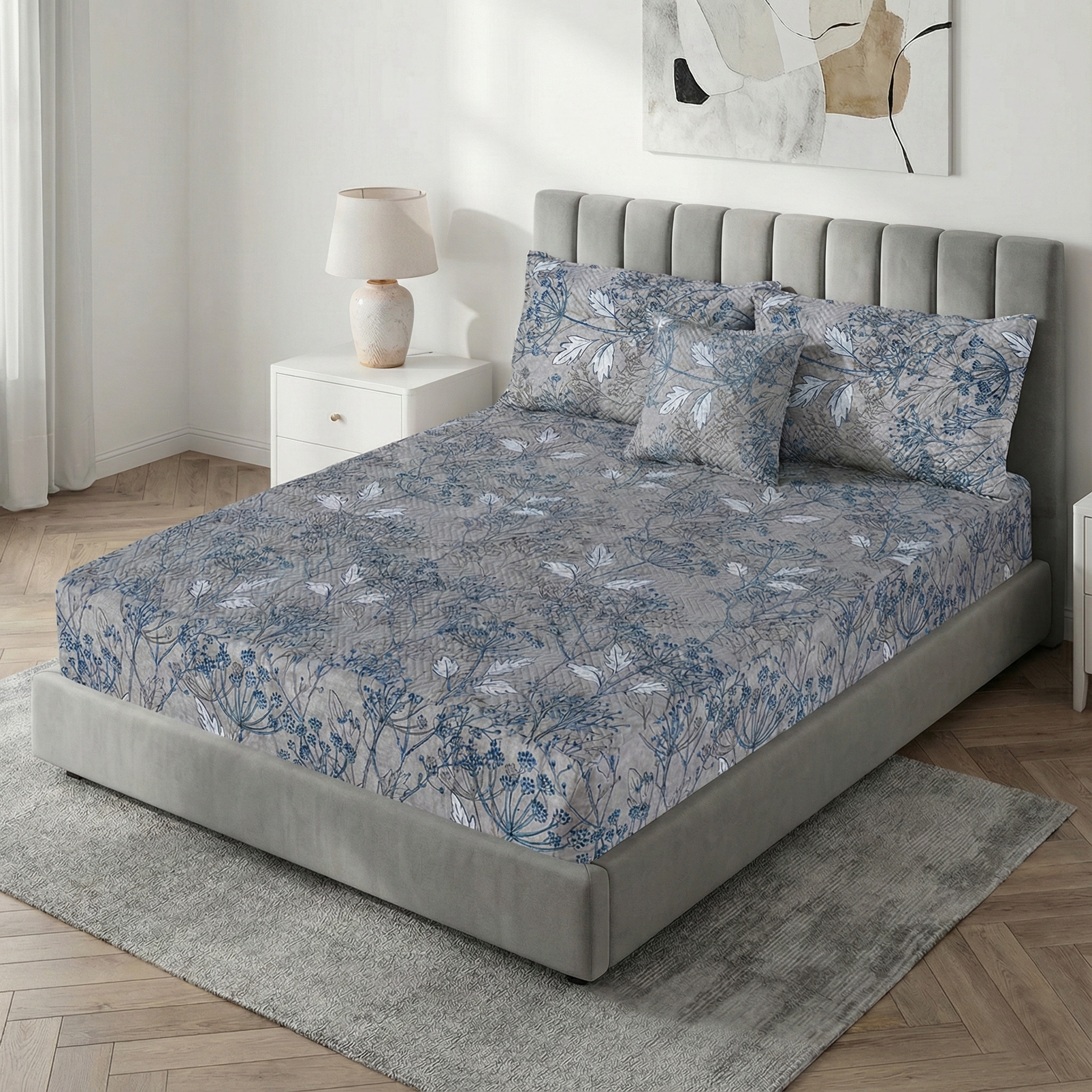 Royal Linen Quilted Fitted Set (King) - Code RL-51