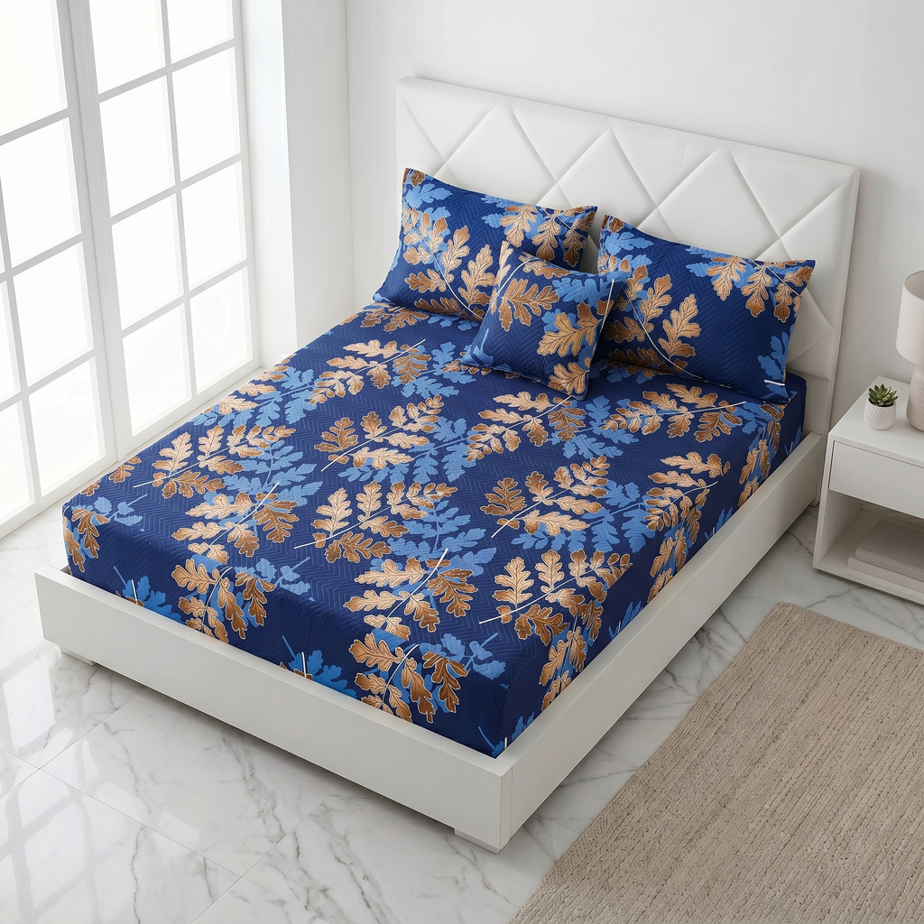 Waterproof Bedsheet Fitted printed set X00X07-14