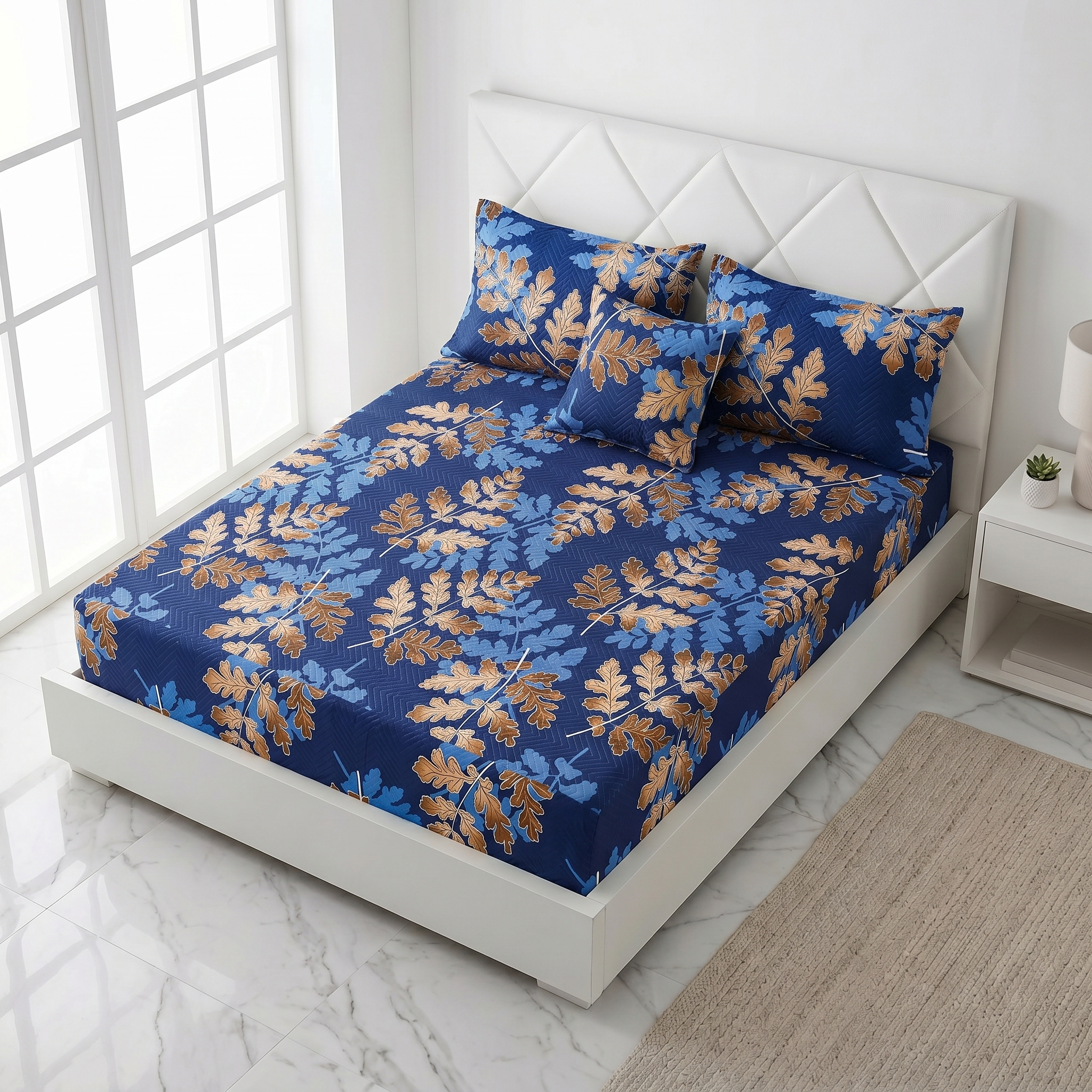 Waterproof Bedsheet Fitted printed set X00X07-14